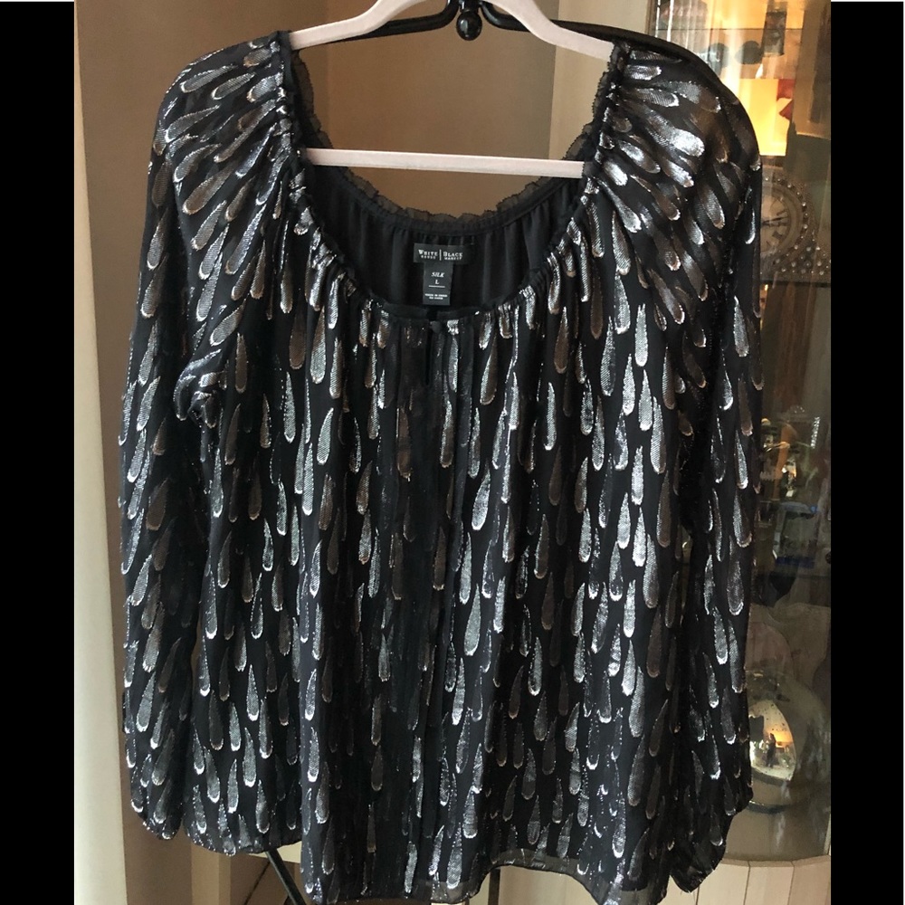 Silk Metallic Blouse